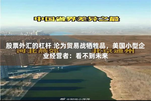 股票外汇的杠杆 沦为贸易战牺牲品，美国小型企业经营者：看不到未来