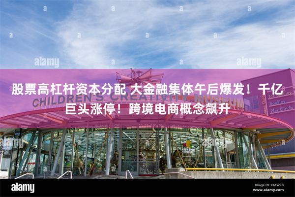 股票高杠杆资本分配 大金融集体午后爆发！千亿巨头涨停！跨境电商概念飙升