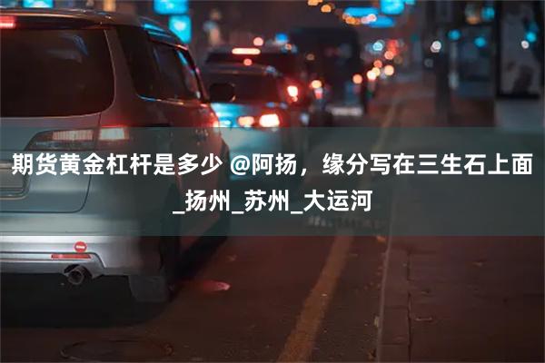 期货黄金杠杆是多少 @阿扬，缘分写在三生石上面_扬州_苏州_大运河