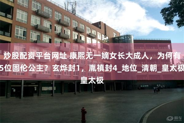 炒股配资平台网址 康熙无一嫡女长大成人，为何有5位固伦公主？玄烨封1，胤禛封4_地位_清朝_皇太极