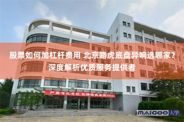 股票如何加杠杆费用 北京路虎底盘异响选哪家？深度解析优质服务提供者