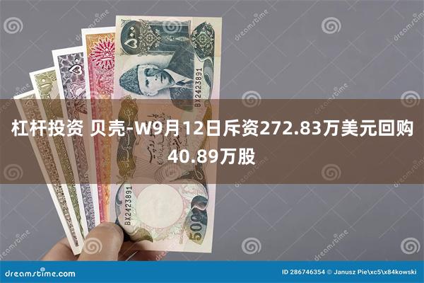 杠杆投资 贝壳-W9月12日斥资272.83万美元回购40.89万股